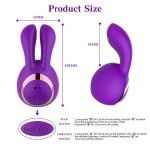5 Frequency Sucking 8 Frequency Vibrating Bonnie Rabbit Massage Stick
