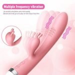 Rabbit Vibrator Strong Dildo Vibrator G-spot Clitoris Stimulator Vaginal Masturbation