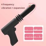 Woman Telescopic Vibrator Men G Spot Anal Pussy Gun Dildo Toy