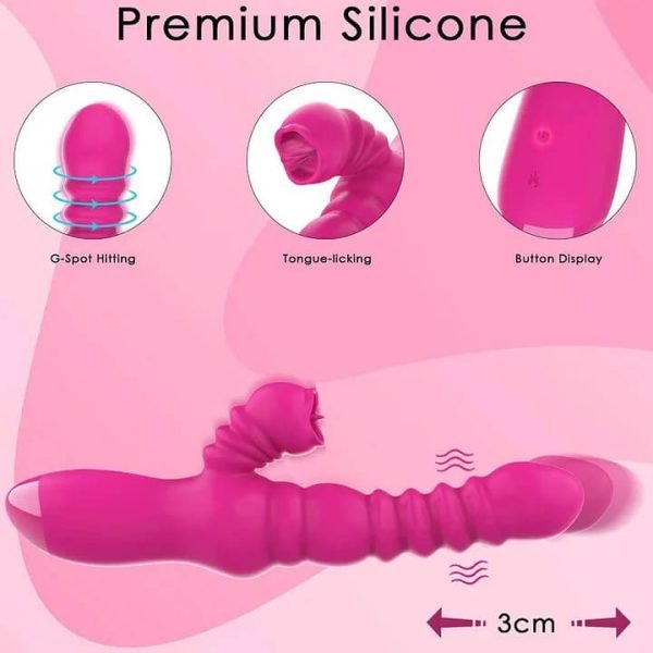 Thrusting Rabbit Vibrator for Clitoris & G-spot