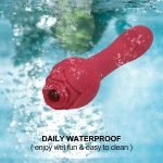 Rose Clitoral Sucking G Spot Vibrator & Clit Sucker Nipple Dildo Rabbit Vibrator