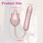 Rose G-spot Tongue Licking Vibration For Wome