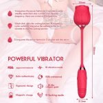 Rose Sex Toy Dual Sucking Vibrator For Women