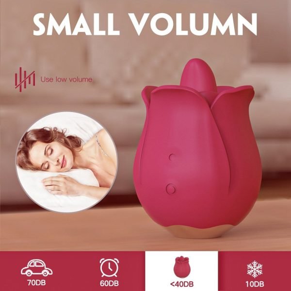 Rose Tongue Licking Vibrator Clitoral Stimulation Sex Toy