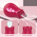 Rose Toy 10 Speeds Oral Sucking Vibrator