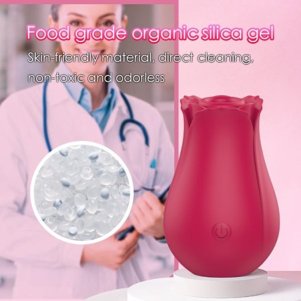 Rose Toy 10 Speeds Oral Sucking Vibrator