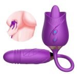 Rose Toy Licking Double Design Bullet Vibrator Pro