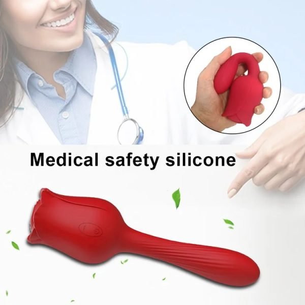 Rose Vibrator Clitoris Sucker