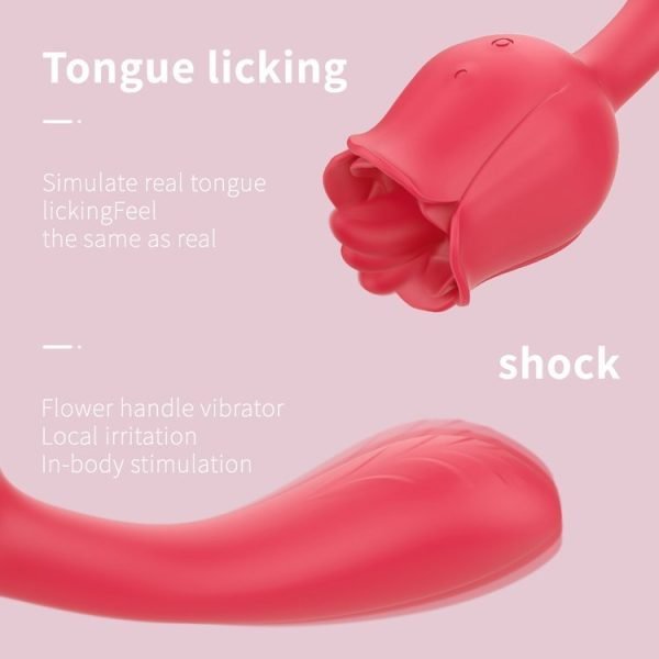 Rose Vibrator Nipple Licking Stimulator