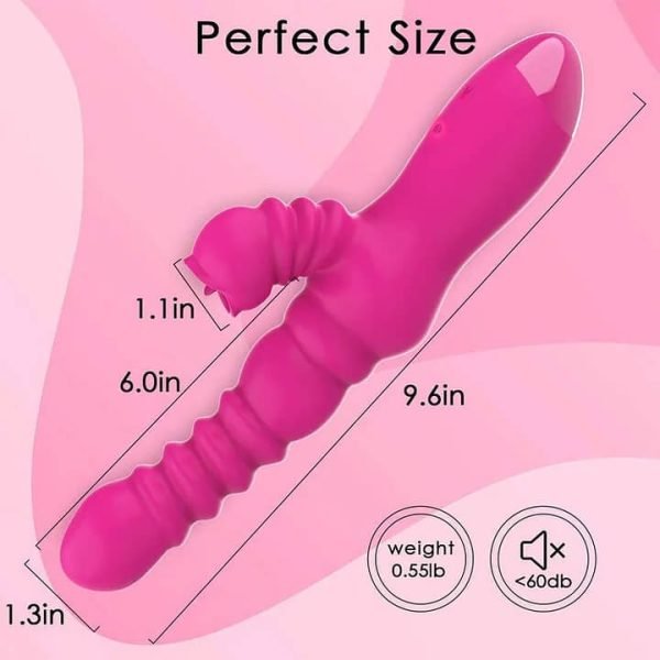 Thrusting Rabbit Vibrator for Clitoris & G-spot