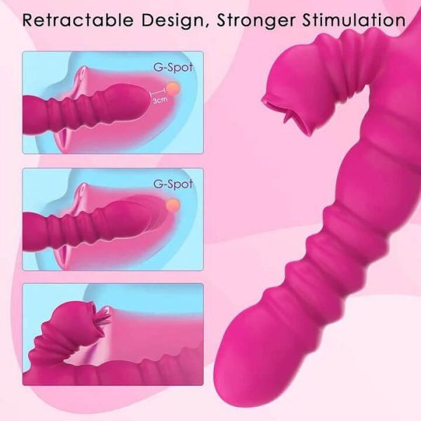 Thrusting Rabbit Vibrator for Clitoris & G-spot