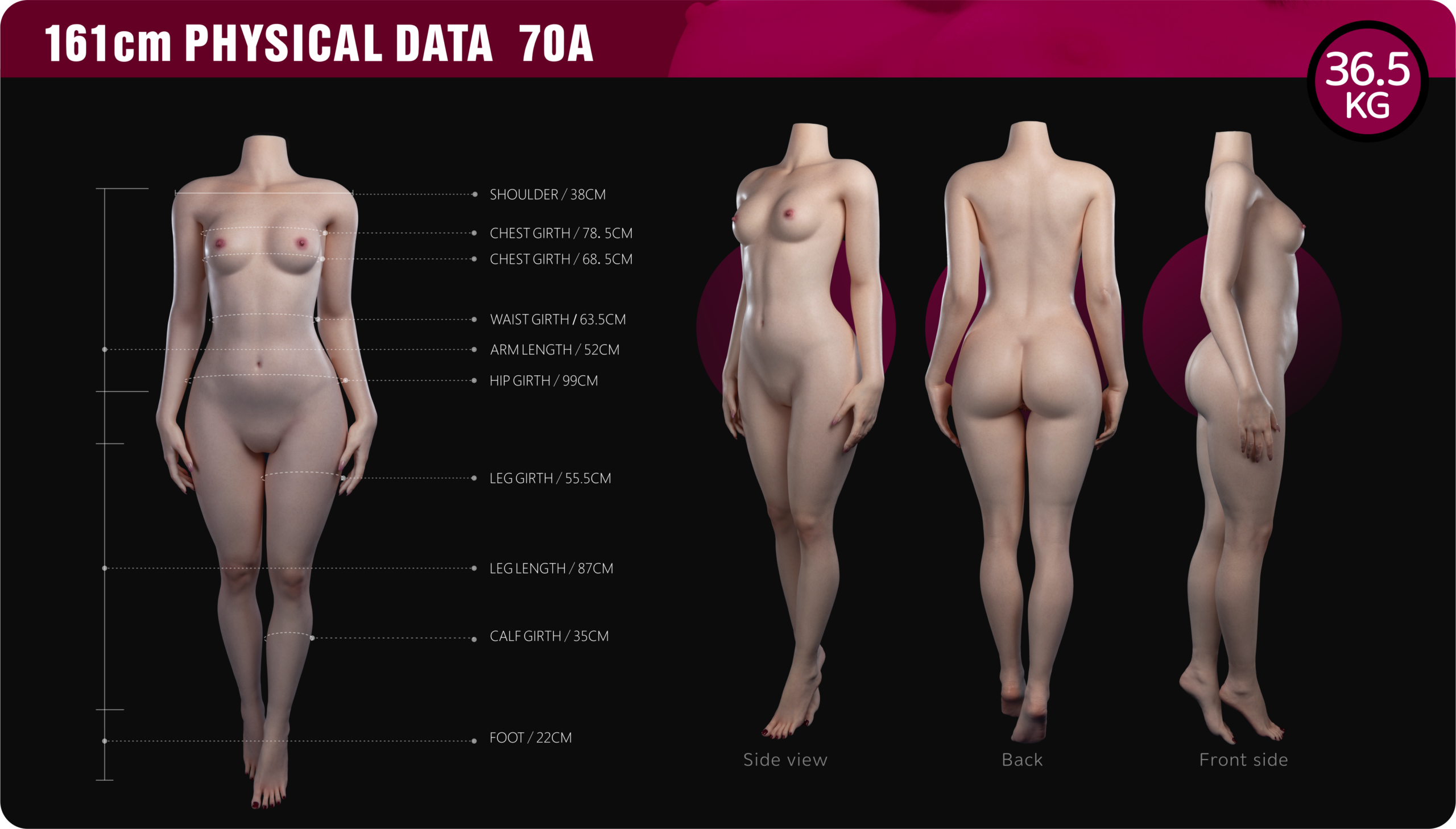 Silicone 161cm